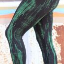 Leggings - Batik - Bamboo - negro - verde-verde