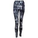 Leggings - Batik - Bamboo - schwarz - weiß