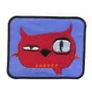 Patch - uccello - rosso-blu - toppa