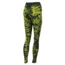 Leggings - Batik - Landscape - nero - giallo verde