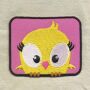Patch - uccello - giallo-rosa - toppa