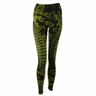 Leggings - Batik - Sun - grün-gelbgrün - L/XL