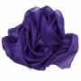 Panuelo de algodón - púrpura Lúrex plata - Panuelo cuadrado para el cuello