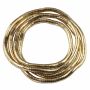 Collar - Cadena de serpientes - uni - oro - tono dorado 03