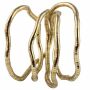 Necklace - flexible snakechain necklet - uni - gold - golden colour 03