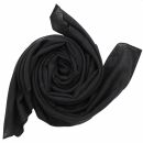 Pañuelo de algodón - tejido fino y denso - negro - Pañuelo cuadrado para el cuello