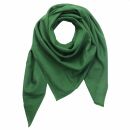 Cotton scarf fine & tightly woven - dark green - squared kerchief