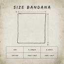 Bandana Tuch - Edelweiß groß 4cm - quadratisches Kopftuch