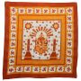 Bandana Scarf - Ganesha - Goa - Elephant - orange - squared neckerchief