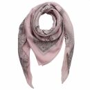 Sciarpa di cotone - Ganesha rosa - nero - foulard quadrato