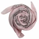 Sciarpa di cotone - Ganesha rosa - nero - foulard quadrato
