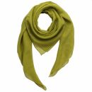 Cotton Scarf - yellow - curry yellow - squared kerchief