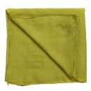 Cotton Scarf - yellow - curry yellow - squared kerchief