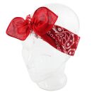 Bandana pañuelo paisley 02 rojo blanco cuadrado