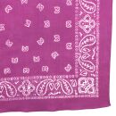 Bandana Tuch - Paisley Muster 01 - quadratisches Kopftuch pink - weiß