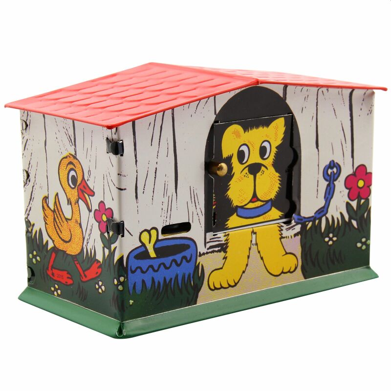 Rottweiler Figur nostalgische Spardose Blechspielzeug Dekoration Hund Hunde 