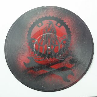 Schallplatte Modell 03 street art urban art streetart Vinyl Platte Siebdruck Graffiti