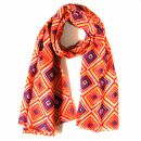 Cotton Scarf - 70&acute;s rhombus pattern 2 - squared...