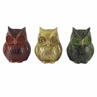 Owl in brass - figure - deco - animal