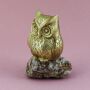 Owl in brass - figure - deco - animal