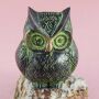 Owl in brass - figure - deco - animal