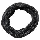 Bufanda de tubo - Bufanda de bucle - 33 cm - negro-blanco