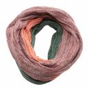 Tube scarf - loop scarf - 66 cm - red-green