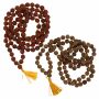 Gebetskette - Halskette - Mala Kette - Meditationskette - Rudraksha Perlen - Modell 03 - 5 Mukhi