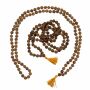 Cadena de oración - Cadena de Mala - Cadena de meditación - Cuentas de Rudraksha - Modelo 03 - 5 Mukhi