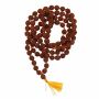 Cadena de oración - Cadena de Mala - Cadena de meditación - Cuentas de Rudraksha - Modelo 03 - 5 Mukhi