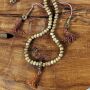 Prayer chain - Necklace - Mala chain - Meditation chain - Wooden beads - Model 02