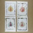 biglietto dauguri - cartolina postale - cartolina - fatto a mano - carta riciclata naturale - Buddha