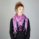 Kufiya - Pink - Peshtemal weaving - Shemagh - Arafat scarf
