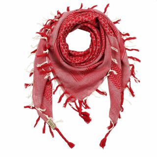 Kufiya - rosso - Peshtemal tessitura - Shemagh - Sciarpa Arafat