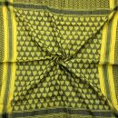 Kufiya - Hearts yellow - black - Shemagh - Arafat scarf