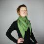 Cotton Scarf - green - forest green - squared kerchief