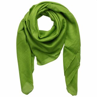 Cotton Scarf - green - poison green - squared kerchief