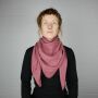 Cotton Scarf - red - wine red - squared kerchief