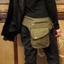 Premium Riñonero - Buddy - oliva verde - color latón - Cinturón con bolsa - Bolsa de cadera