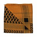 Cotton Scarf - Kufiya pattern 1 yellow-orange - black -...