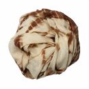 Pañuelo de algodón - Bamboo - marrón tie dye - Pañuelo cuadrado para el cuello