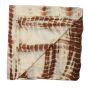 Pañuelo de algodón - Bamboo - marrón tie dye - Pañuelo cuadrado para el cuello
