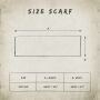 Schal - Allover - tie dye - 40x140 cm - Halstuch