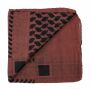 Pañuelo de algodón - Motivo de Kufiya - Keffiyeh 1 marrón - negro - Pañuelo cuadrado para el cuello