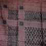 Pañuelo de algodón - Motivo de Kufiya - Keffiyeh 1 marrón - negro - Pañuelo cuadrado para el cuello