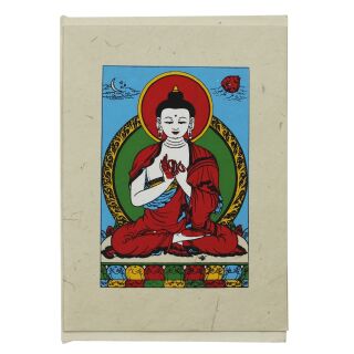 biglietto dauguri - cartolina postale - Cartolina - fatto a mano - carta riciclata naturale - Vairochana Buddha