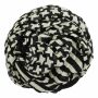Pañuelo de algodón - Motivo de Kufiya - Keffiyeh 2 negro - blanco - Pañuelo cuadrado para el cuello