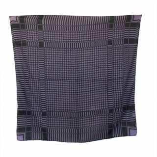 Sciarpa di cotone - motivo Palituch 2 nero - viola - foulard quadrato