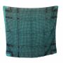 Sciarpa di cotone - motivo Palituch 2 nero - turchese - foulard quadrato