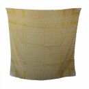 Sciarpa di cotone - motivo Palituch 2 giallo - bianco -...